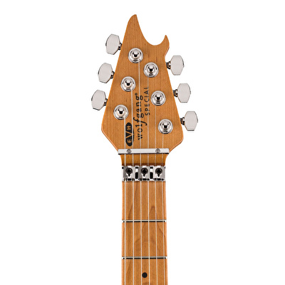 EVH Wolfgang Special QM Baked Akçaağaç Klavye Tiger Eye Glow Elektro Gitar